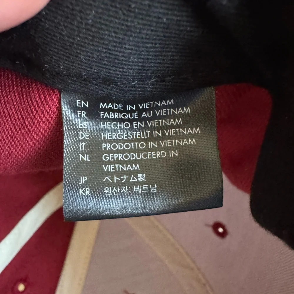 Brixton Men's Deep Red Hat with Logo Patch Snap Back